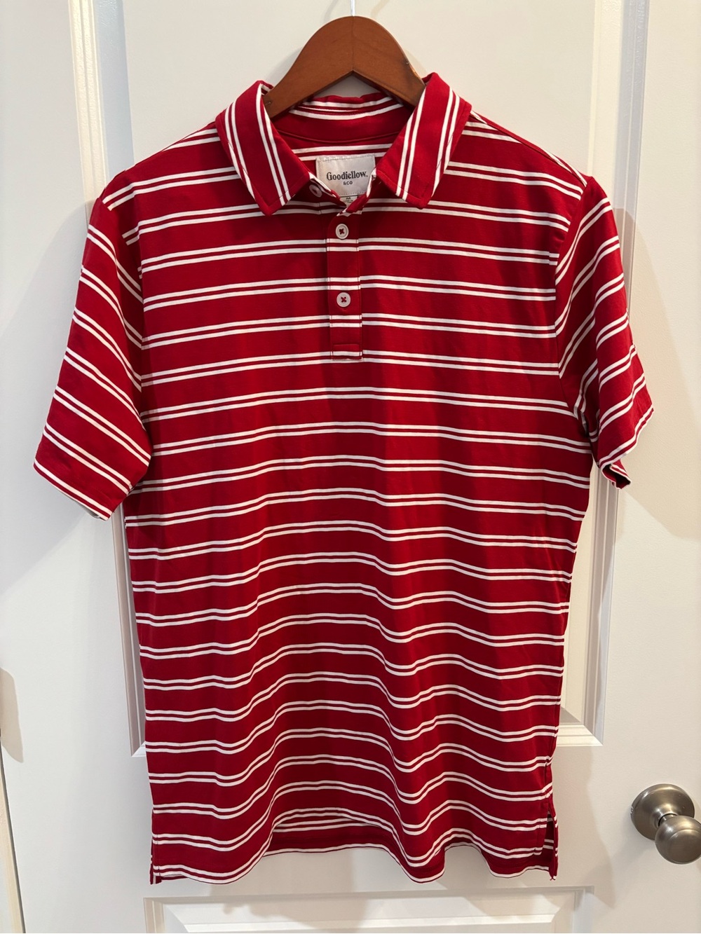 Men’s Red & White Polo - Medium and XL - Goodfellow & Co - NWT